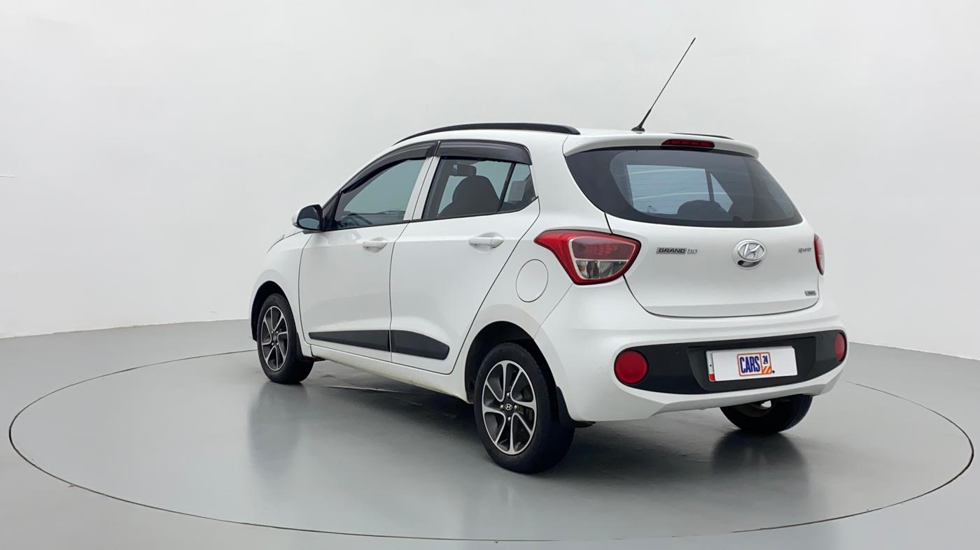 2017 Hyundai Grand i10 SPORTZ (O) 1.2 AT VTVT, Petrol, Automatic, 79,360 km, Left Back Diagonal