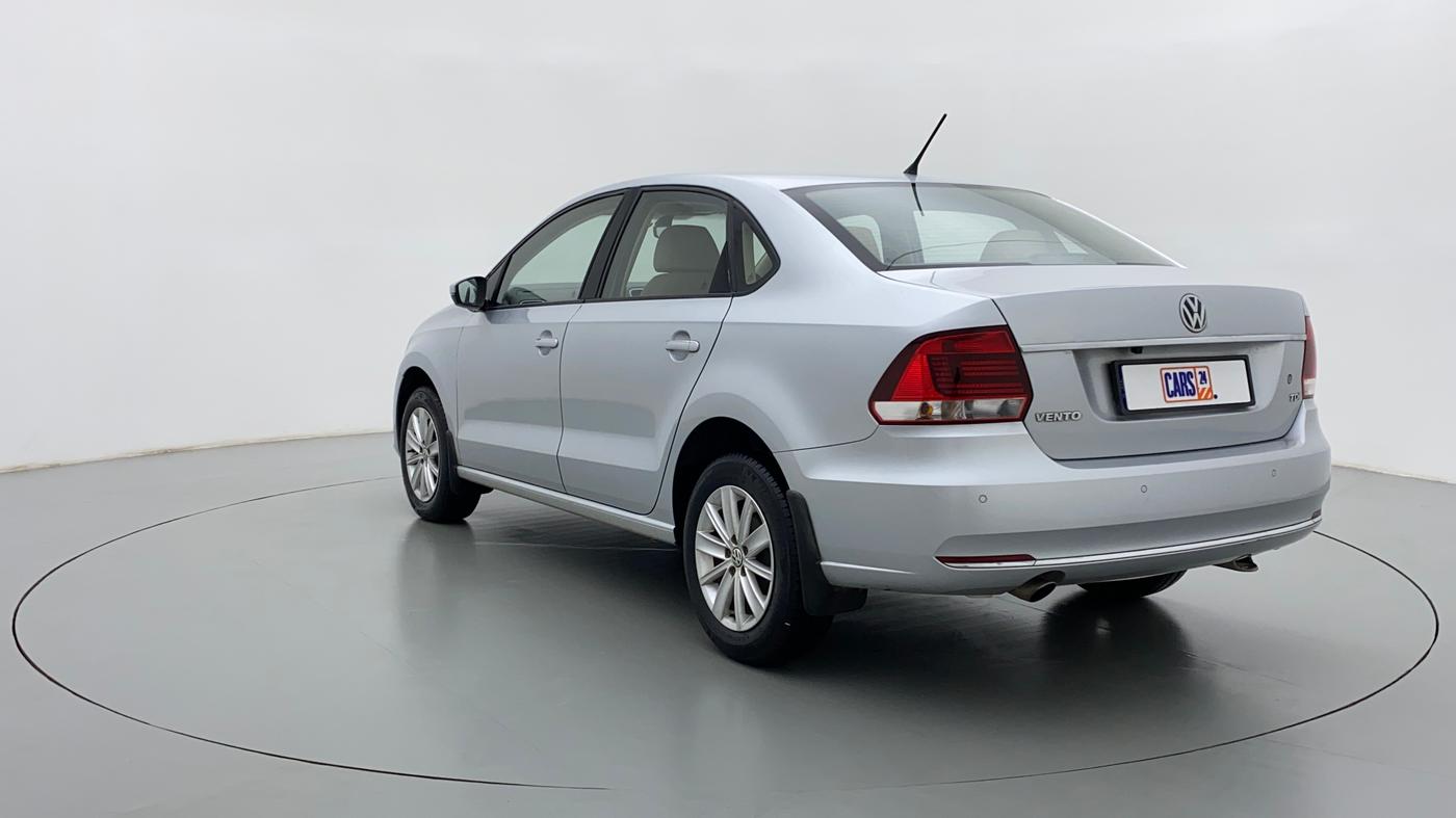 2017 Volkswagen Vento HIGHLINE TDI AT, Diesel, Automatic, 57,986 km, Left Back Diagonal