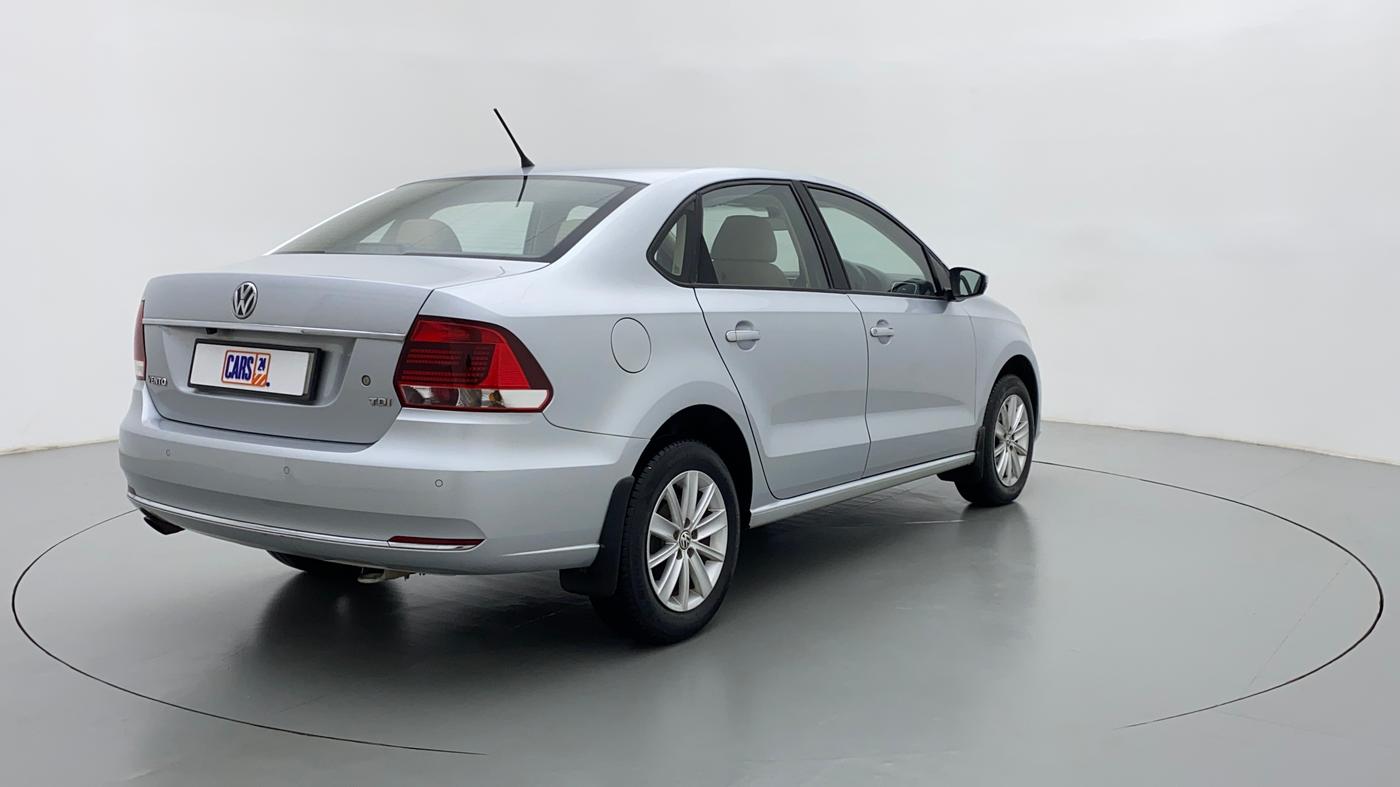 2017 Volkswagen Vento HIGHLINE TDI AT, Diesel, Automatic, 57,986 km, Right Back Diagonal