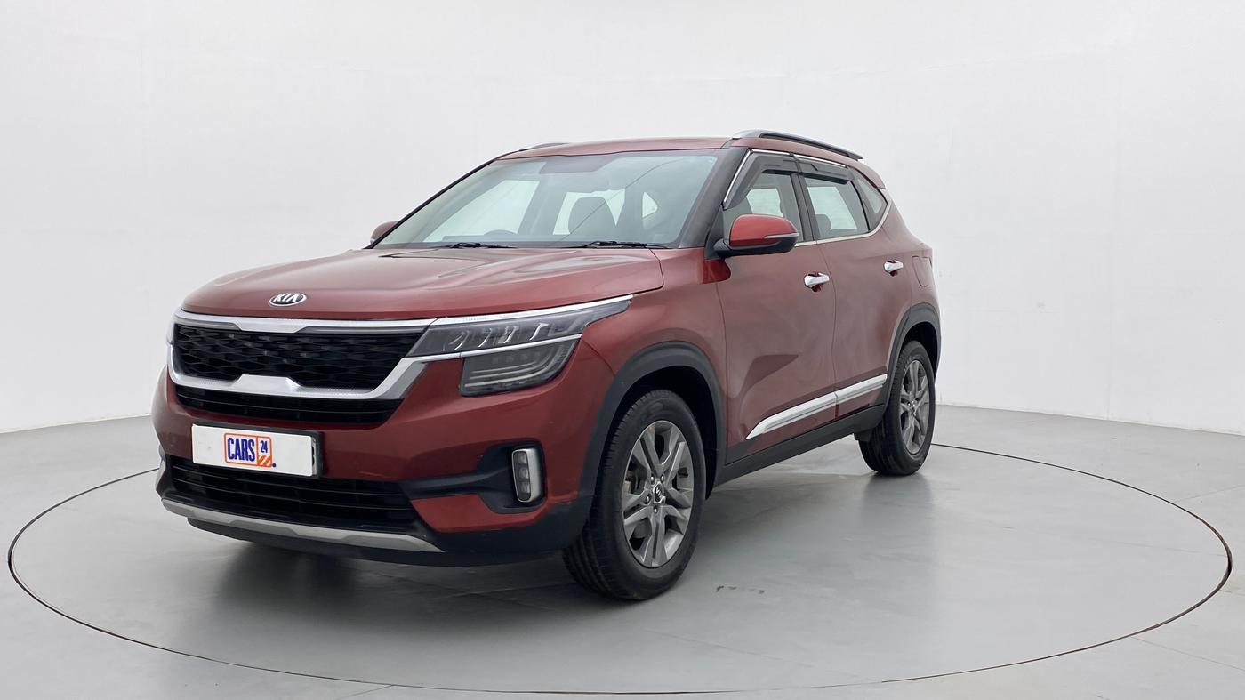 2020 KIA SELTOS HTX 1.5 PETROL MT, Petrol, Manual, 10,848 km, Left Front Diagonal