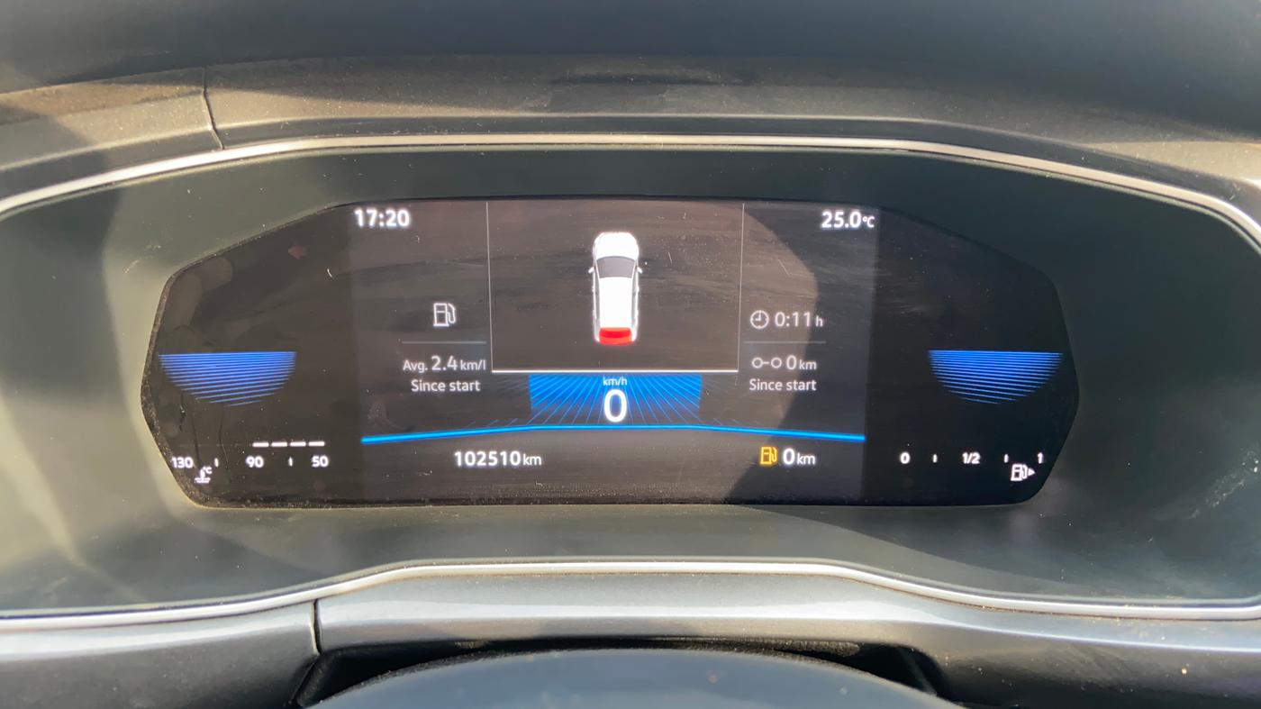 2021 Volkswagen TAIGUN TOPLINE 1.0 TSI MT, Petrol, Manual, 1,02,490 km, Odometer Image