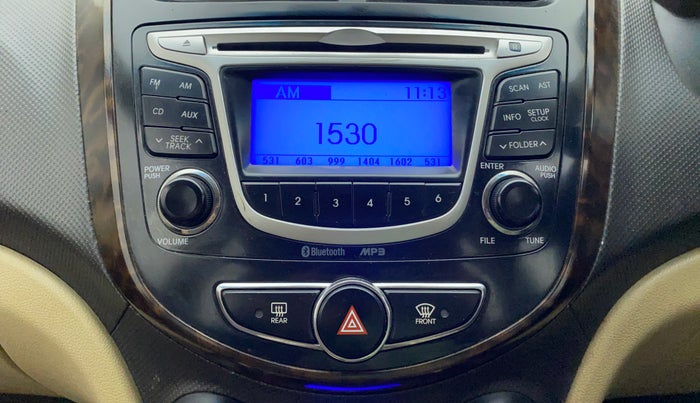 2013 Hyundai Verna FLUIDIC 1.6 VTVT EX, Petrol, Manual, 42,394 km, Infotainment System