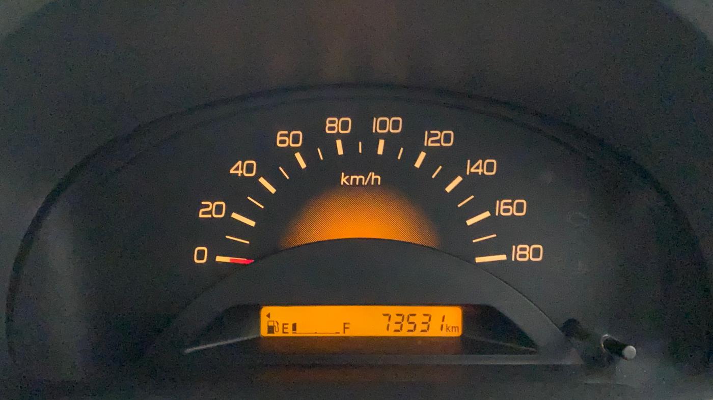 2012 Maruti Wagon R 1.0 LXI, Petrol, Manual, 73,531 km, Odometer Image