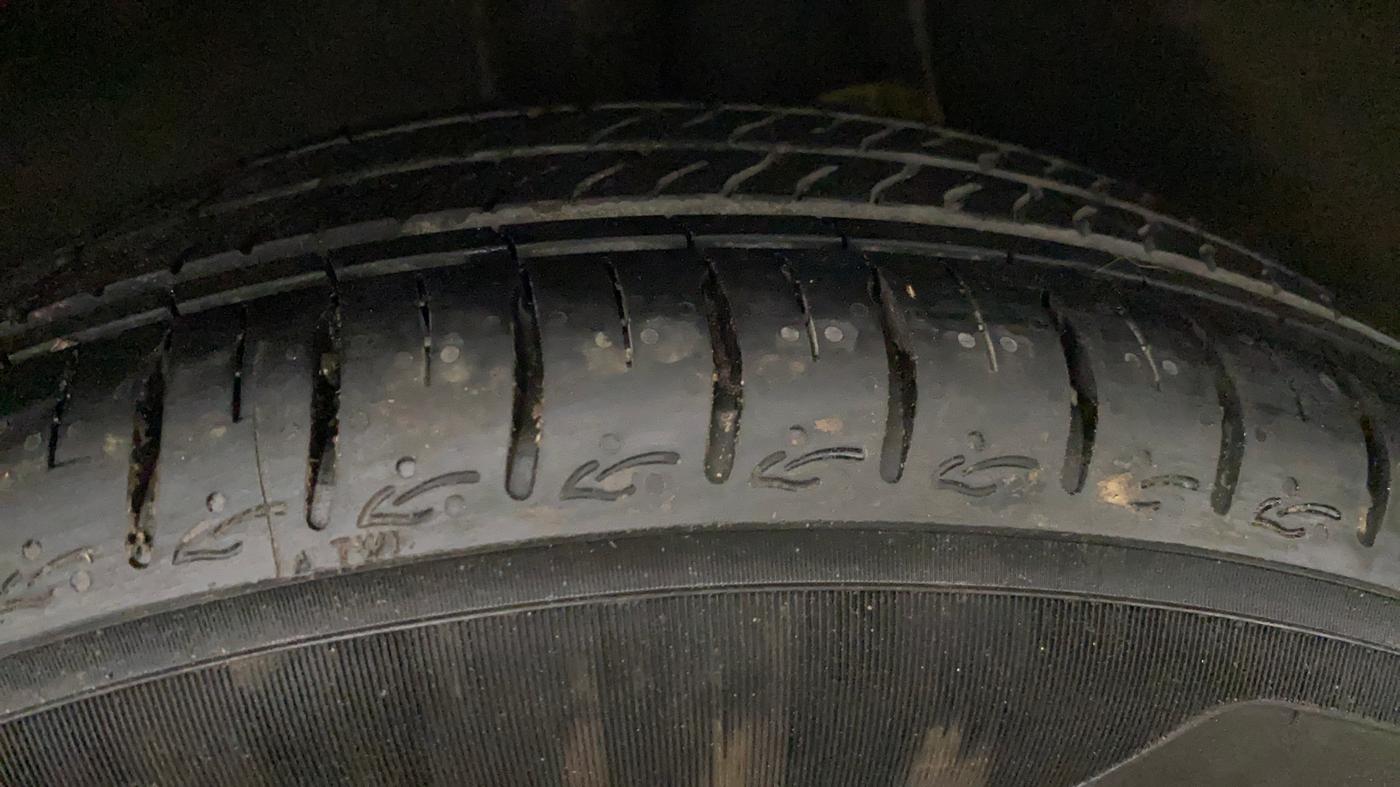 2024 Hyundai AURA SX 1.2, Petrol, Manual, 4,007 km, Right Rear Tyre Tread