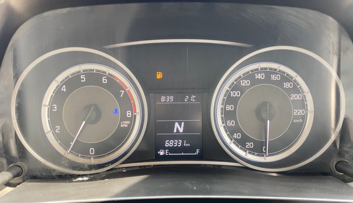 2017 Maruti Dzire ZXI PLUS AMT, Petrol, Automatic, 68,330 km, Odometer Image