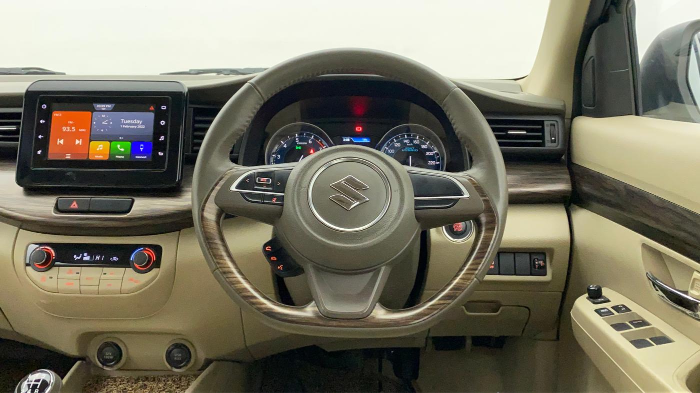 2021 Maruti Ertiga ZXI Plus SHVS, Petrol, Manual, 10,351 km, Steering Wheel Close Up