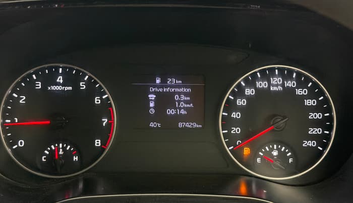 2020 KIA SELTOS HTK PLUS 1.5, Petrol, Manual, 87,429 km, Odometer Image