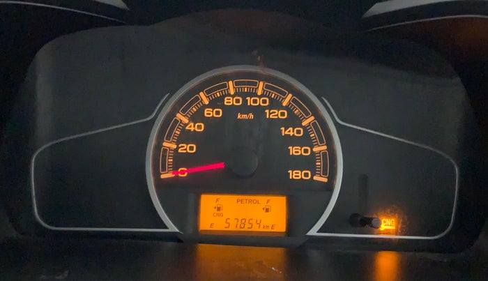 2019 Maruti Alto LXI CNG, CNG, Manual, 57,850 km, Odometer Image