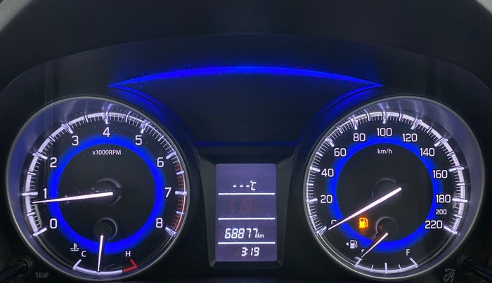 2017 Maruti Baleno DELTA PETROL 1.2, Petrol, Manual, 68,877 km, Odometer Image