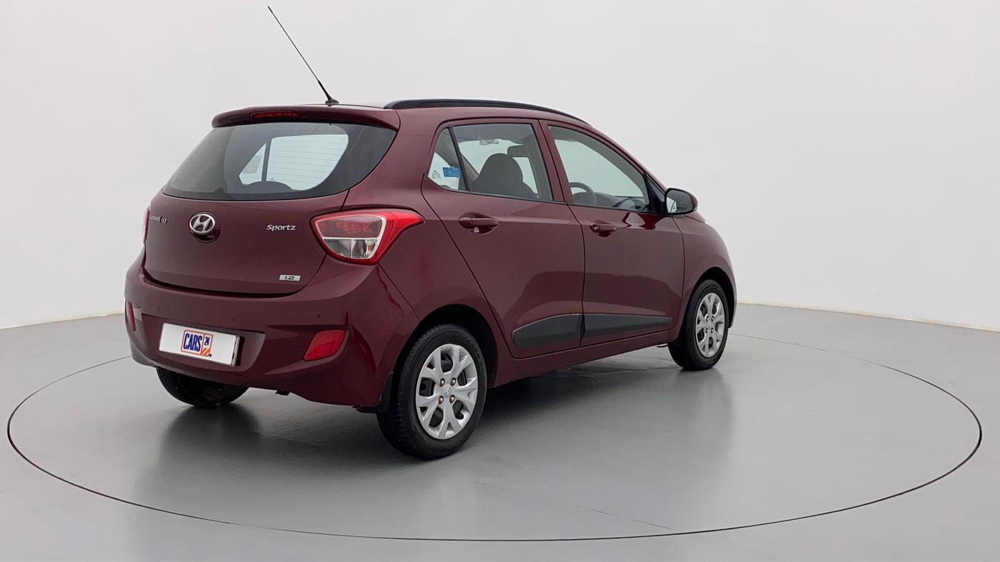 2015 Hyundai Grand i10 SPORTZ 1.2 KAPPA VTVT, Petrol, Manual, 22,540 km, Right Back Diagonal