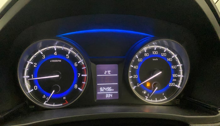 2017 Maruti Baleno DELTA PETROL 1.2, Petrol, Manual, 92,481 km, Odometer Image