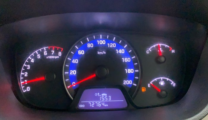 2014 Hyundai Xcent S 1.2, Petrol, Manual, 72,880 km, Odometer Image
