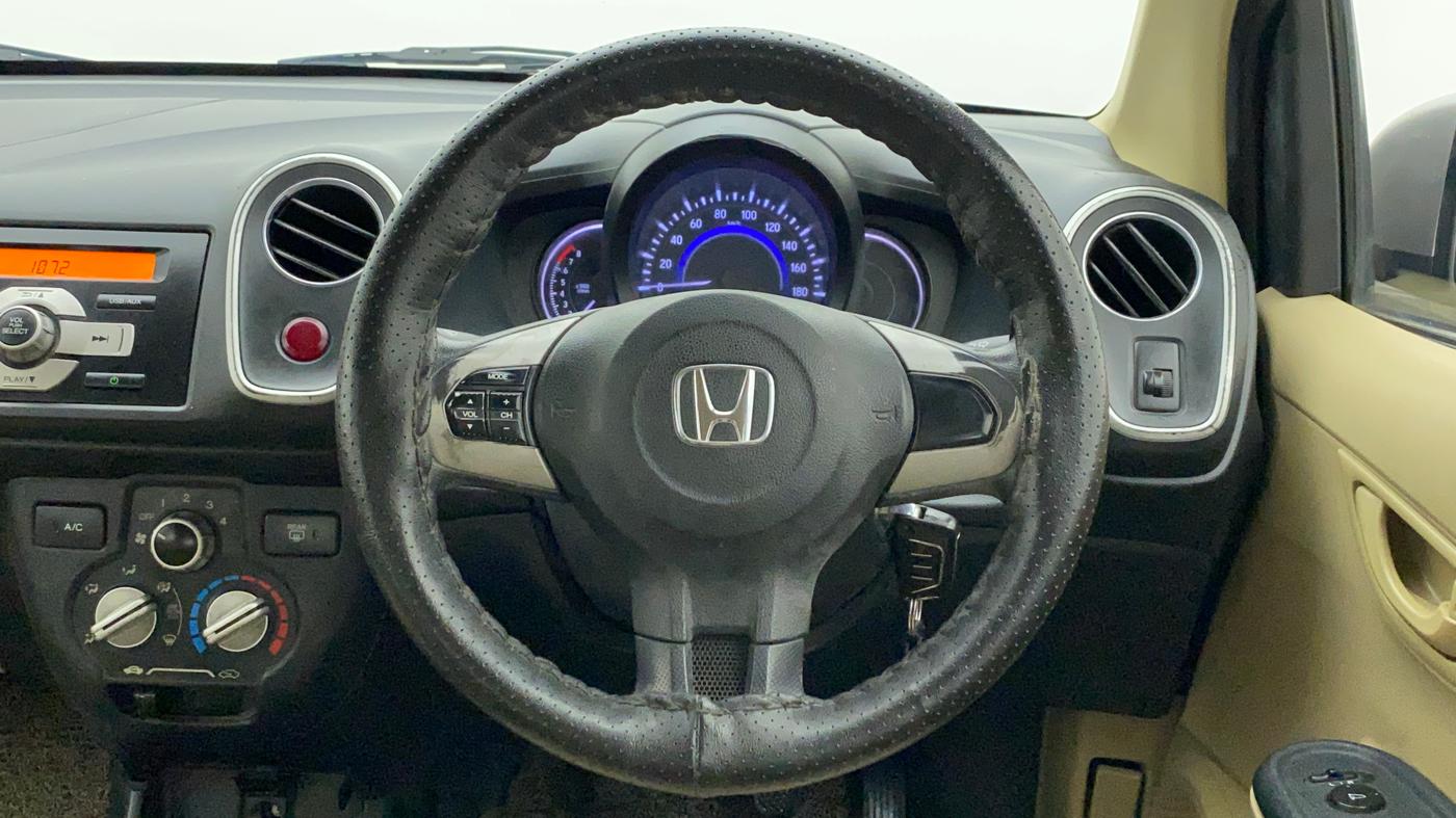 2015 Honda Brio S MT, Petrol, Manual, 86,823 km, Steering Wheel Close Up
