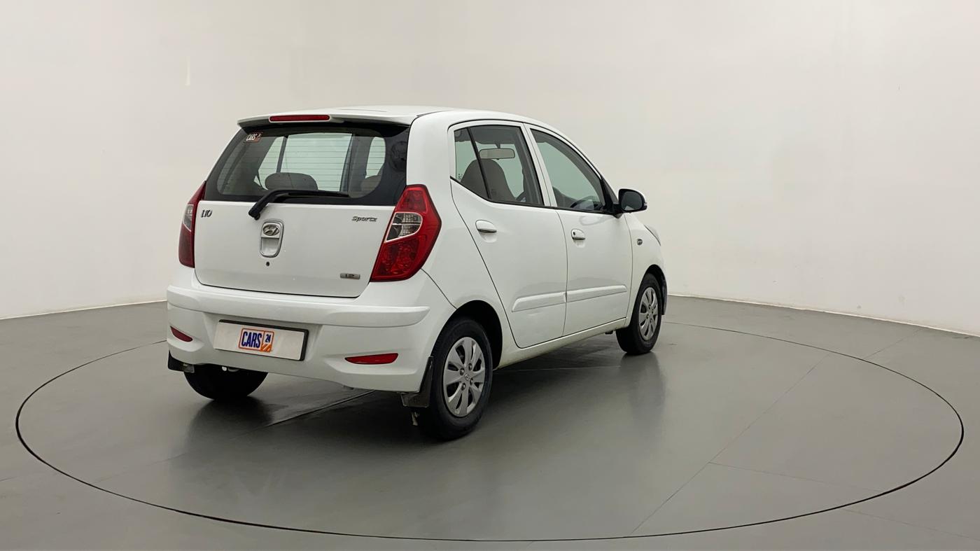 2013 Hyundai i10 SPORTZ 1.2, Petrol, Manual, 36,438 km, Right Back Diagonal