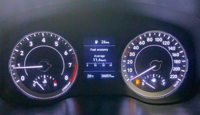 2020 Hyundai VENUE SX 1.0 (O) TURBO, Petrol, Manual, 38,821 km, Odometer Image