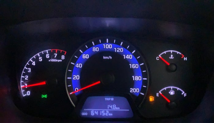2015 Hyundai Xcent SX 1.2, Petrol, Manual, 64,221 km, Odometer Image