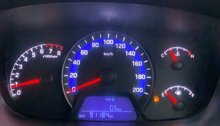 2016 Hyundai Xcent BASE 1.2, CNG, Manual, 91,184 km, Odometer Image