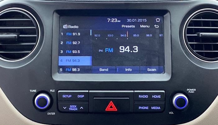 2018 Hyundai Grand i10 SPORTZ AT 1.2 KAPPA VTVT, Petrol, Automatic, 42,433 km, Infotainment System