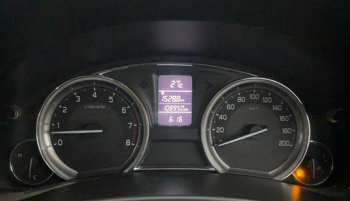 2016 Maruti Ciaz ZXI+ RS, Petrol, Manual, 1,08,950 km, Odometer Image