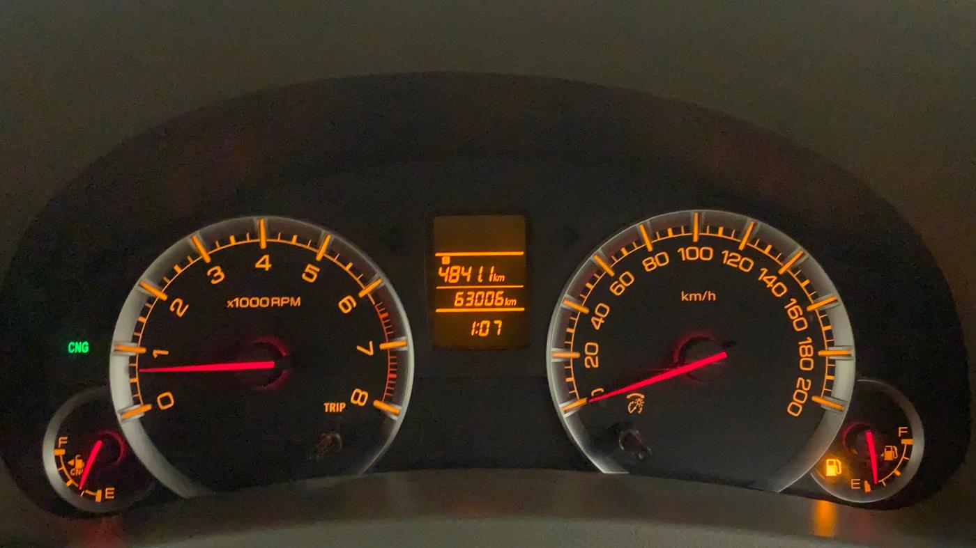 2016 Maruti Ertiga VXI CNG, CNG, Manual, 63,006 km, Odometer Image