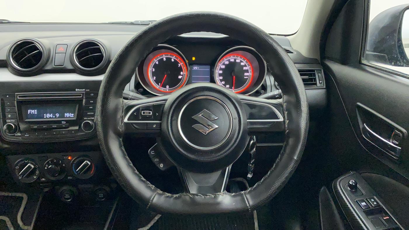 2018 Maruti Swift VXI, Petrol, Manual, 3,337 km, Steering Wheel Close Up