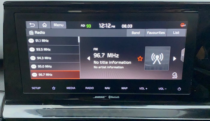 2020 KIA SELTOS HTX PLUS 1.5 DIESEL, Diesel, Manual, 57,230 km, Infotainment System