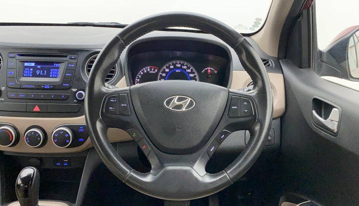 2016 Hyundai Grand i10 ASTA AT 1.2 KAPPA VTVT, Petrol, Automatic, 39,970 km, Steering Wheel Close Up