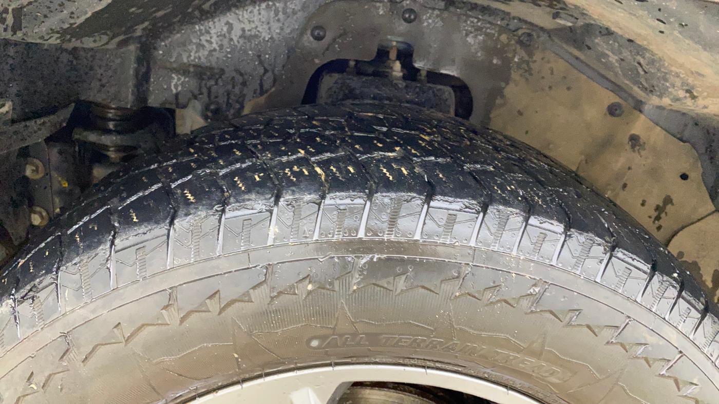 2022 Mahindra Thar LX D AT 4WD HT, Diesel, Automatic, 50,884 km, Left Front Tyre Tread