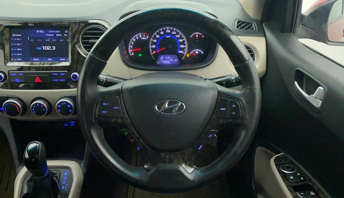 2018 Hyundai Grand i10 SPORTZ AT 1.2 KAPPA VTVT, Petrol, Automatic, 17,889 km, Steering Wheel Close Up