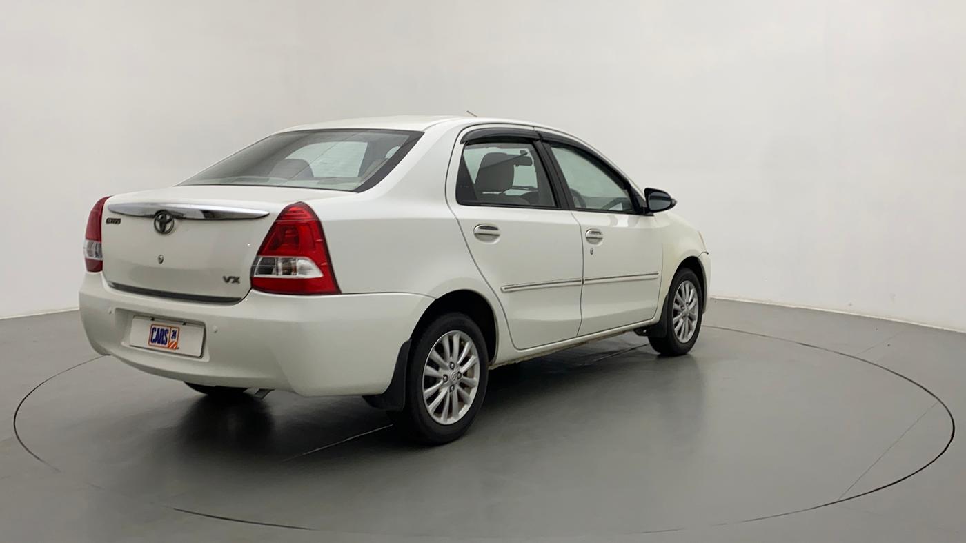 2014 Toyota Etios VX, Petrol, Manual, 11,568 km, Right Back Diagonal