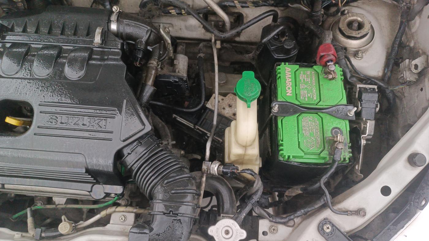 2015 Maruti Alto K10 VXI AMT, Petrol, Automatic, 48,256 km, Engine View - Left