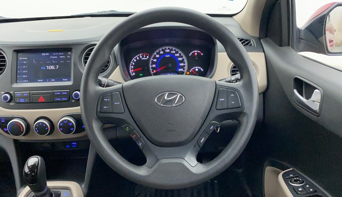 2019 Hyundai Grand i10 SPORTZ AT 1.2 KAPPA VTVT, Petrol, Automatic, 31,938 km, Steering Wheel Close Up