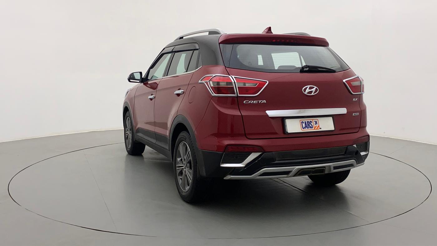 2016 Hyundai Creta SX PLUS AT 1.6 PETROL, Petrol, Automatic, 65,597 km, Left Back Diagonal