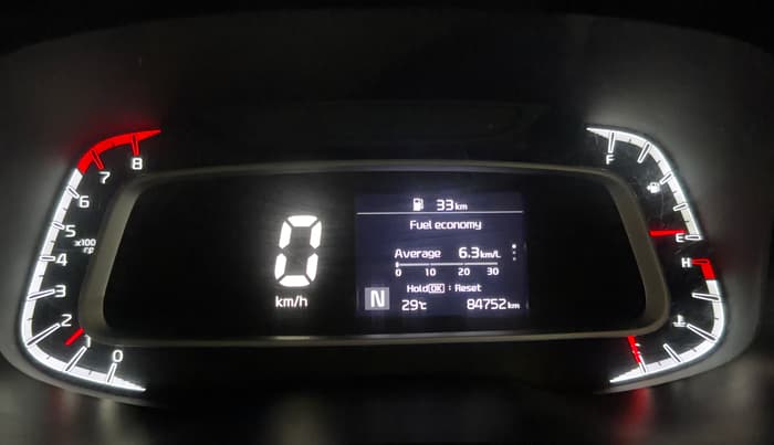 2021 KIA SONET HTX 1.0 IMT, Petrol, Manual, 84,752 km, Odometer Image