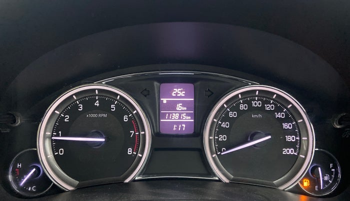 2015 Maruti Ciaz ZXI+, Petrol, Manual, 1,13,815 km, Odometer Image