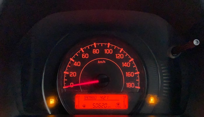 2019 Maruti New Wagon-R LXI CNG 1.0 L, CNG, Manual, 50,620 km, Odometer Image
