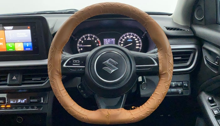 2023 Maruti BREZZA VXI SMART HYBRID, Petrol, Manual, 5,429 km, Steering Wheel Close Up