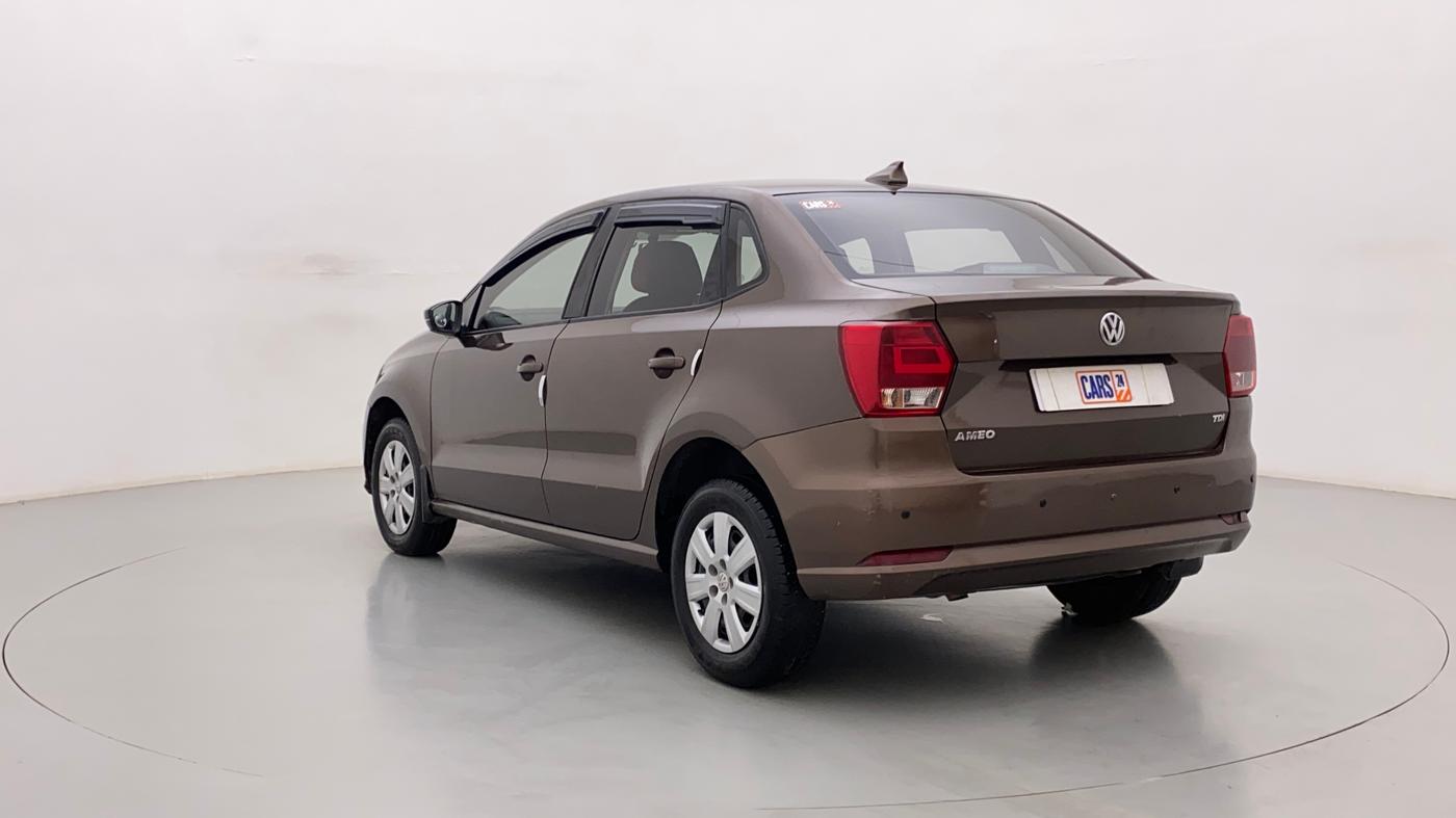 2017 Volkswagen Ameo TRENDLINE 1.5L, Diesel, Manual, 1,03,568 km, Left Back Diagonal