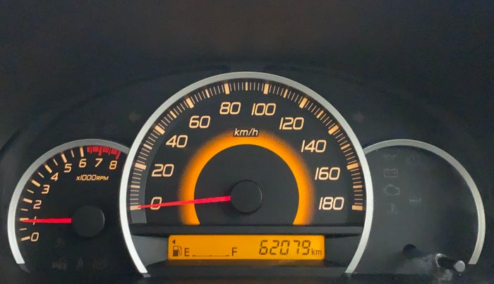 2013 Maruti Wagon R 1.0 VXI, Petrol, Manual, 62,153 km, Odometer Image