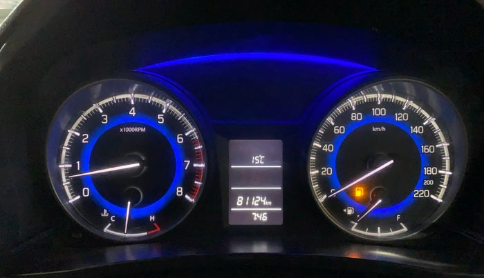 2016 Maruti Baleno DELTA PETROL 1.2, Petrol, Manual, 81,113 km, Odometer Image