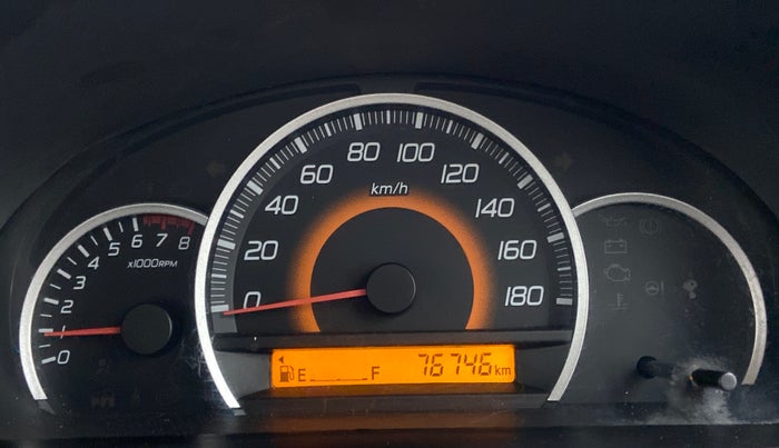 2013 Maruti Wagon R 1.0 VXI, Petrol, Manual, 76,789 km, Odometer Image