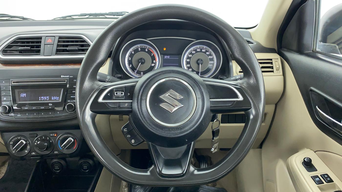 2019 Maruti Dzire VXI, Petrol, Manual, 42,046 km, Steering Wheel Close Up