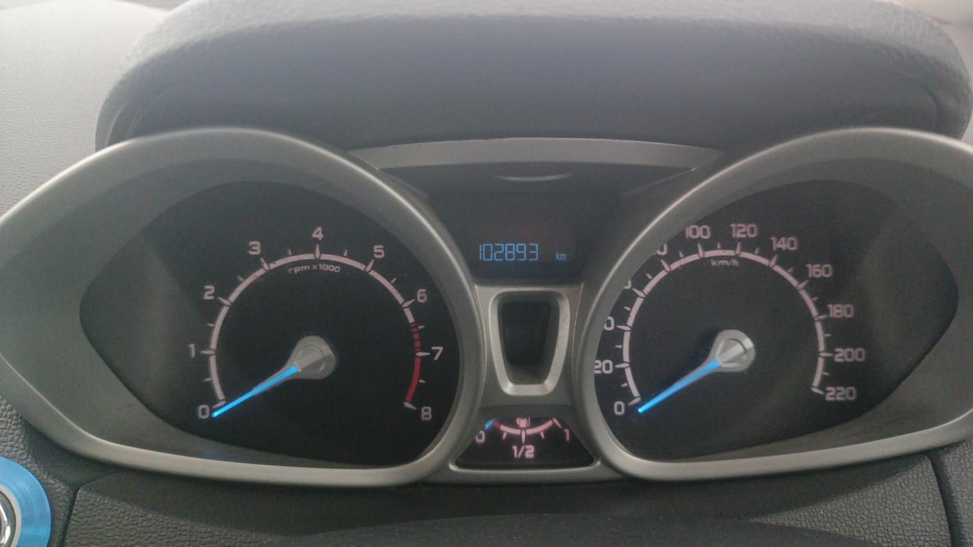 2013 Ford Ecosport TITANIUM 1.0L ECOBOOST, Petrol, Manual, 1,02,892 km, Odometer Image