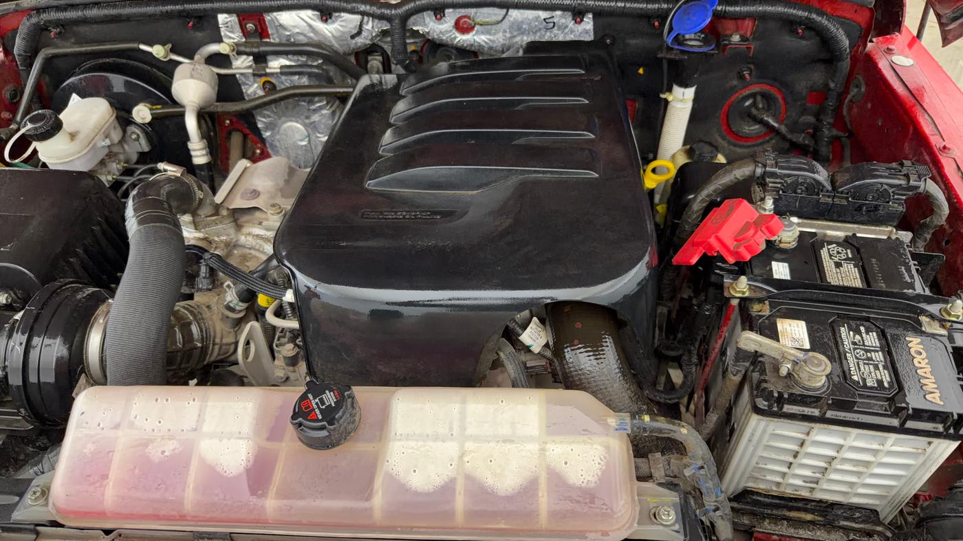 2021 Mahindra Thar LX PETROL HT 4WD AT, Petrol, Automatic, 29,223 km, Engine View - Left