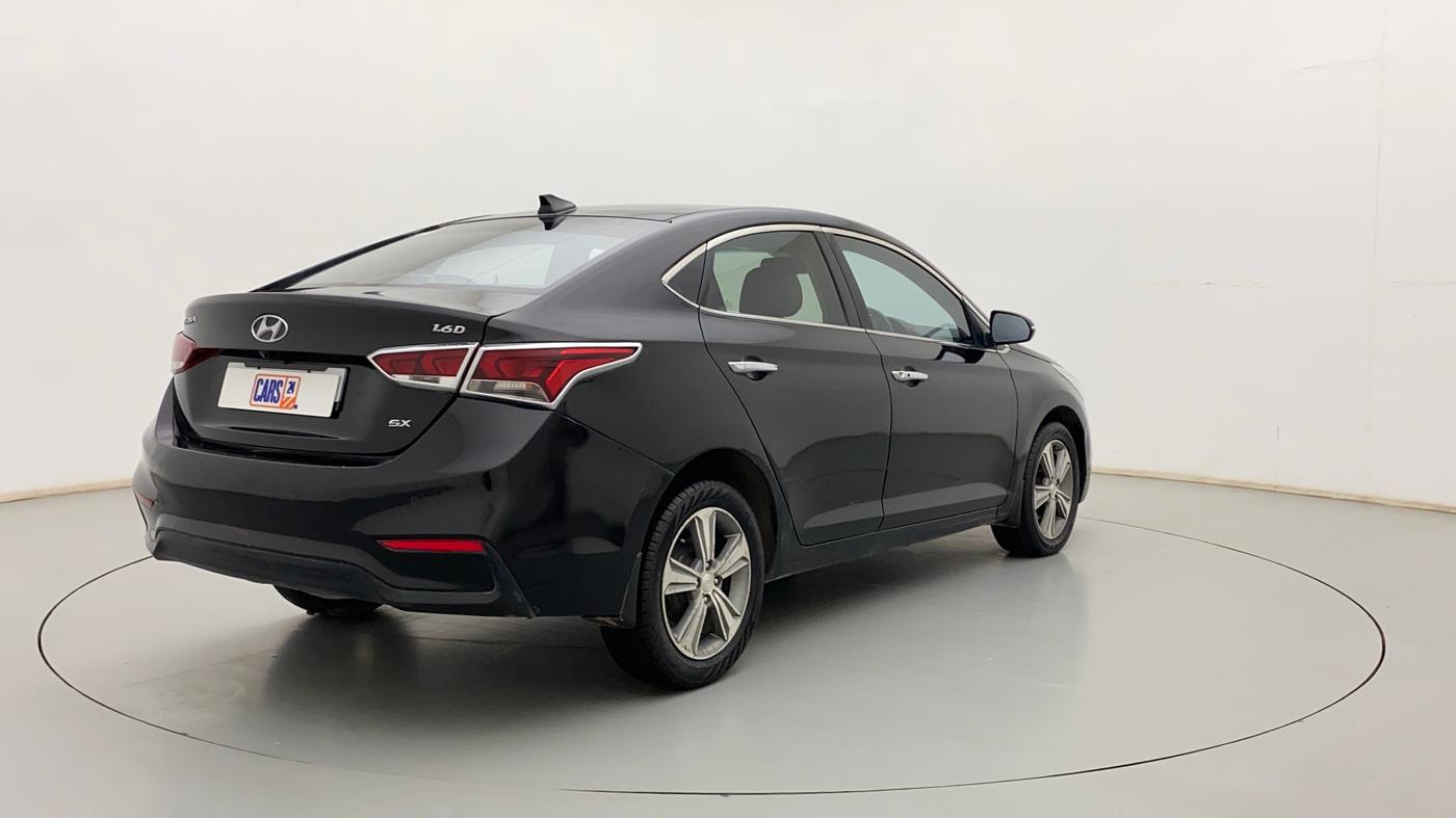 2019 Hyundai Verna 1.6 CRDI SX + AT, Diesel, Automatic, 68,080 km, Right Back Diagonal