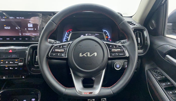 2021 KIA SONET GTX + 1.0 IMT, Petrol, Manual, 7,036 km, Steering Wheel Close Up