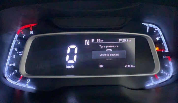 2021 KIA SONET GTX + 1.0 IMT, Petrol, Manual, 7,036 km, Odometer Image