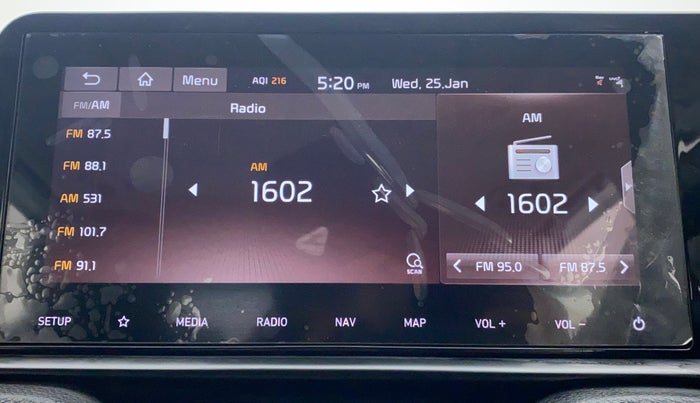 2021 KIA SONET GTX + 1.0 IMT, Petrol, Manual, 7,036 km, Infotainment System
