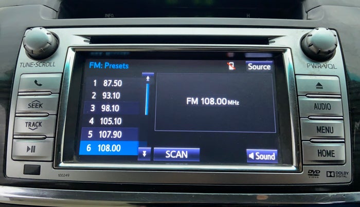 2014 Toyota Fortuner 3.0 AT 4X2, Diesel, Automatic, 1,24,341 km, Infotainment System