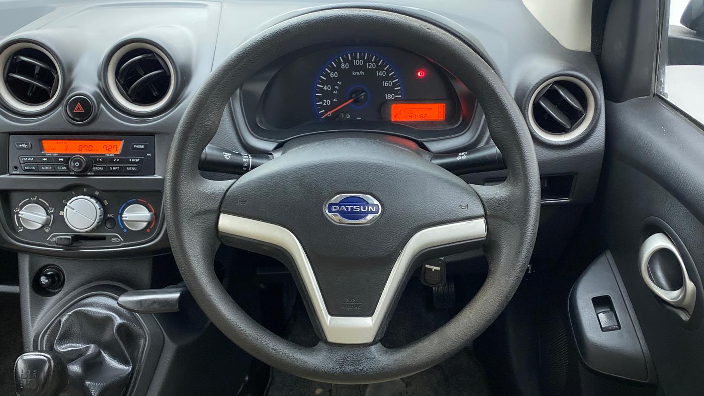 2018 Datsun Go T(O), Petrol, Manual, 47,162 km, Steering Wheel Close Up